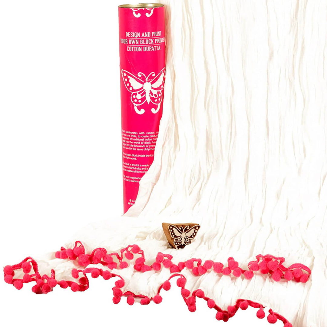 Dupatta Block Print DIY Kit
