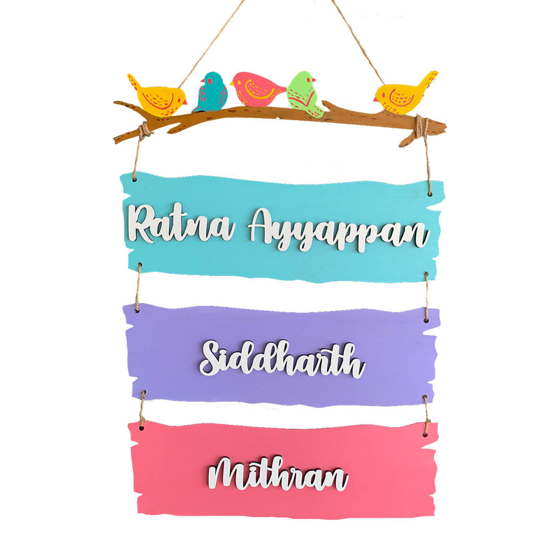 Customizable Sparrow Plank Nameplate