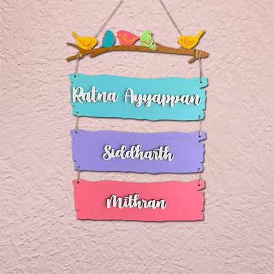 Customizable Sparrow Plank Nameplate