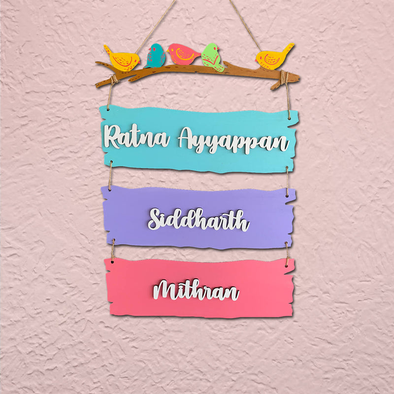 Customizable Sparrow Plank Nameplate