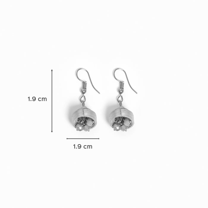 Quilling Baali Bamboo Earrings - Red