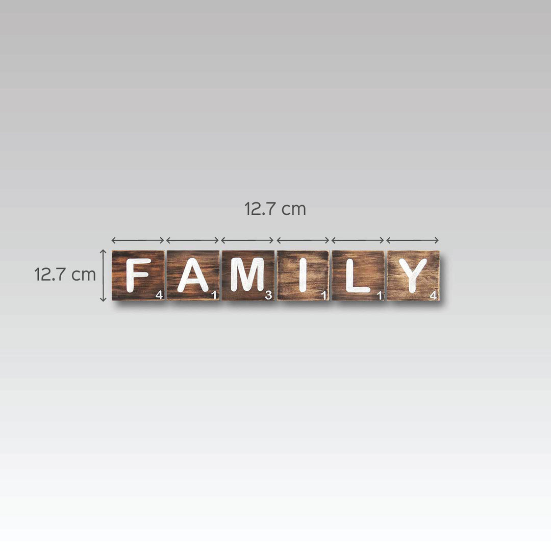 Customisable Scrabble Individual Wooden Letter Tiles - Family