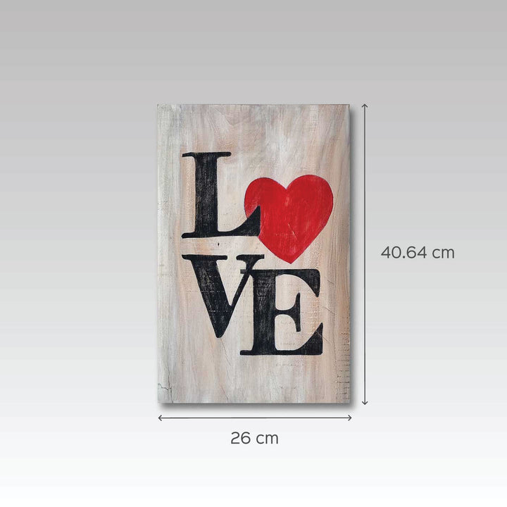 Love - Hand Painted Wooden Wall Decor