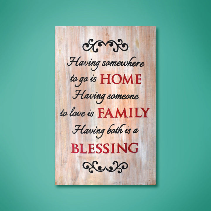 Wooden Wall Decor Board - Home Quote