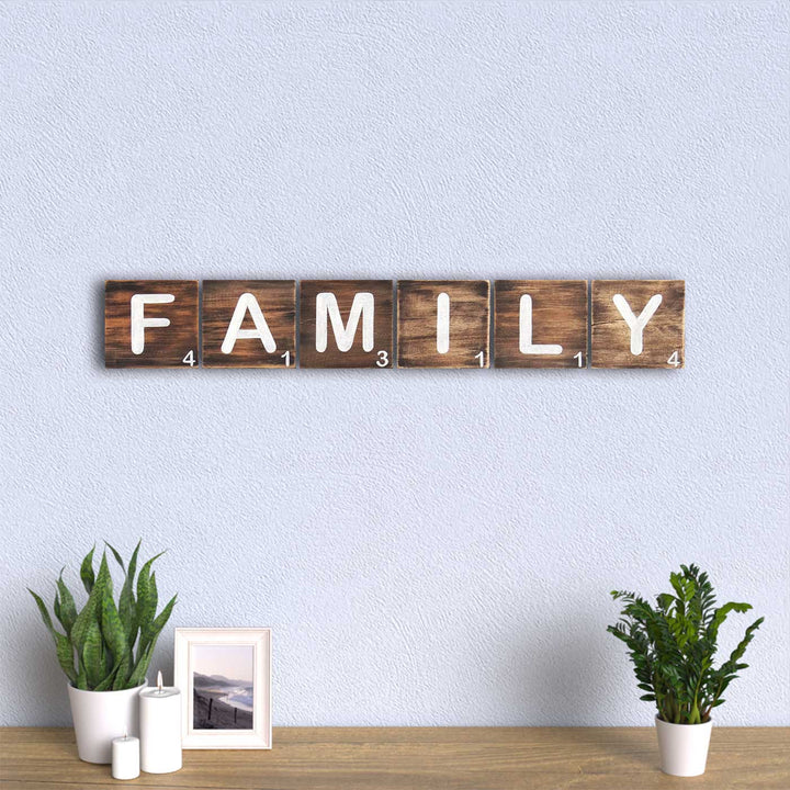 Customisable Scrabble Individual Wooden Letter Tiles - Family
