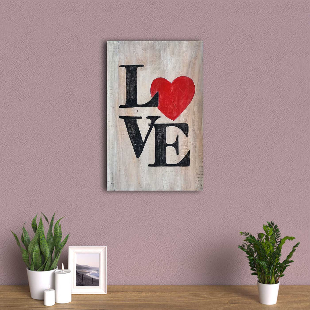 Love - Hand Painted Wooden Wall Decor