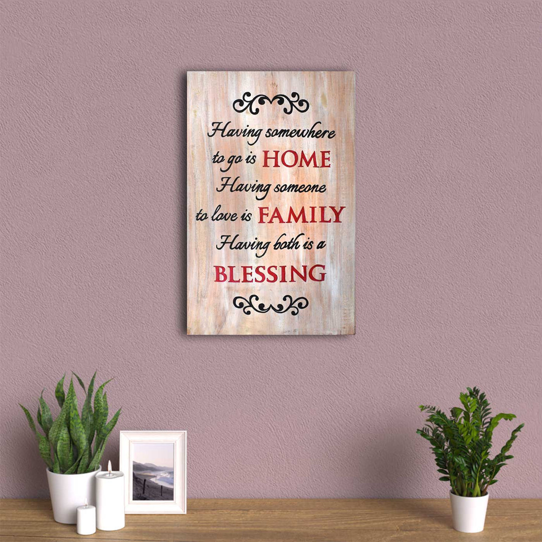 Wooden Wall Decor Board - Home Quote