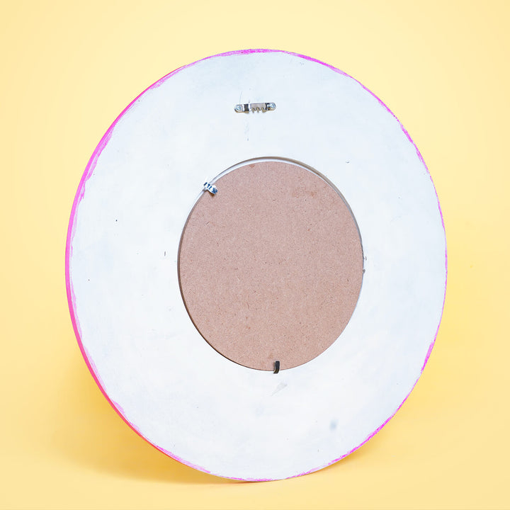 Round Printed Nameboard - Peach & Green - Zwende