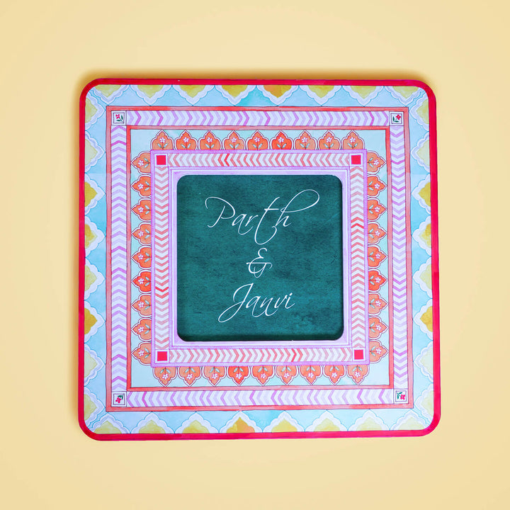 Square Printed Nameboard - Multicolour
