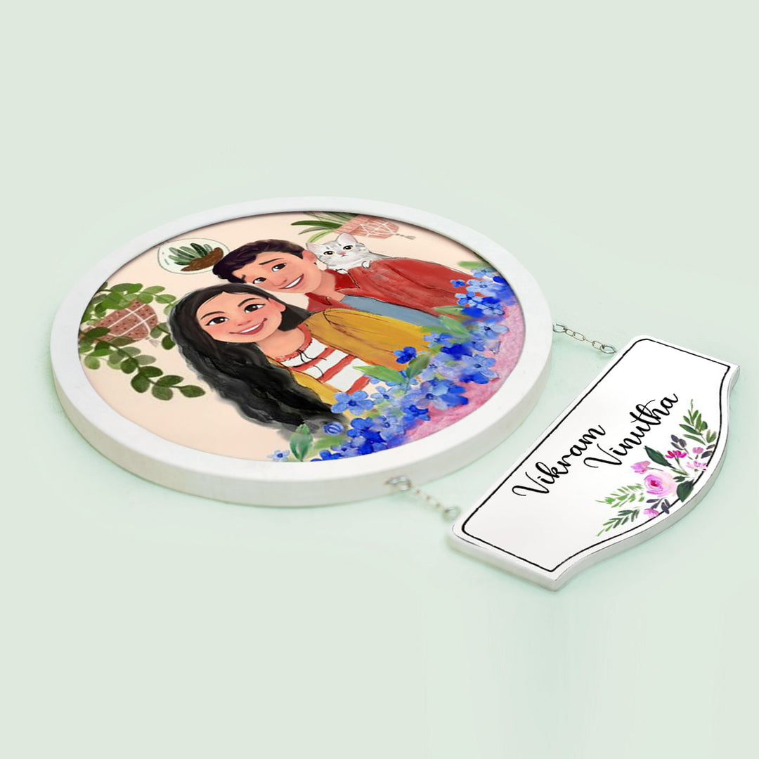 Photo Caricature Hanging Nameplate