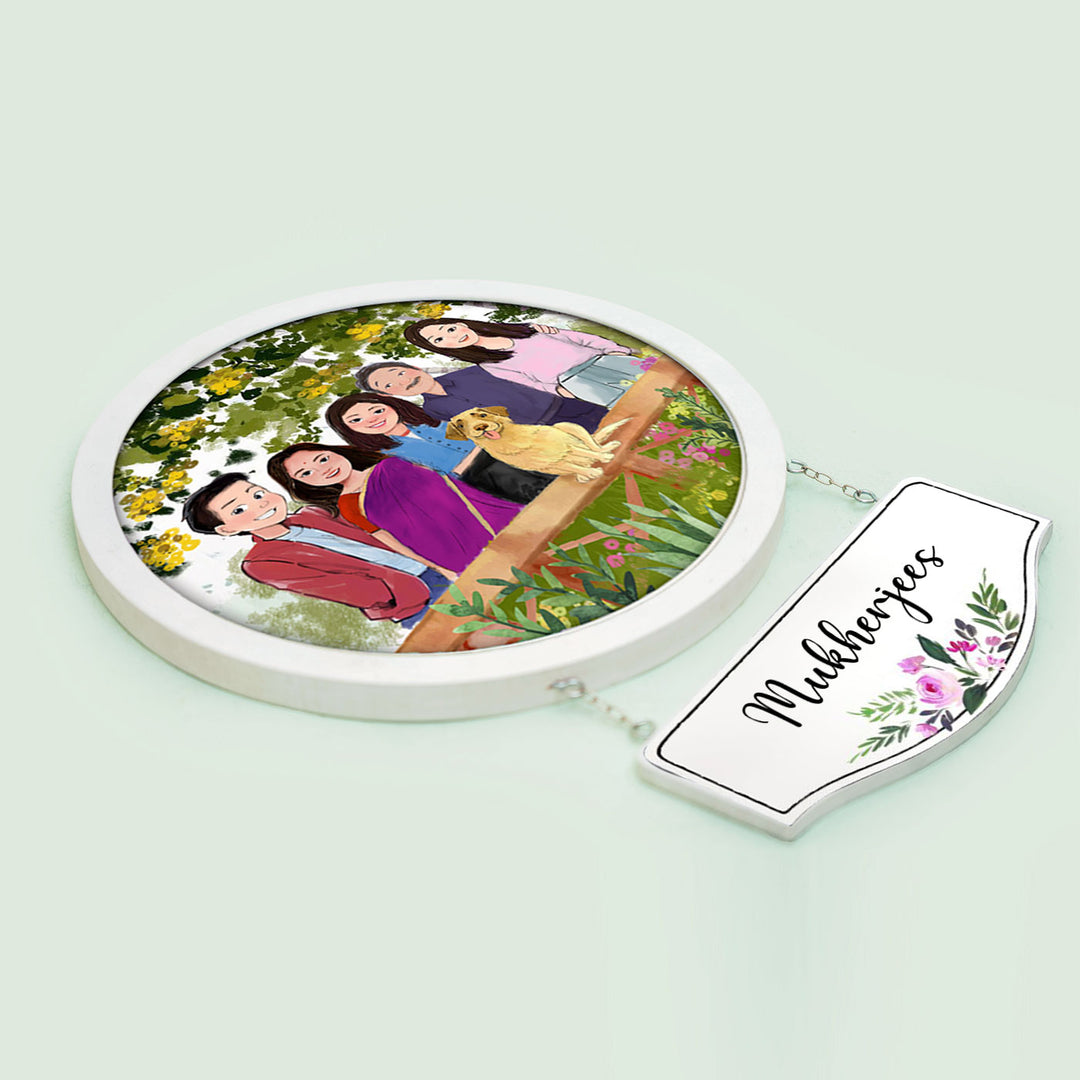 Photo Caricature Hanging Nameplate