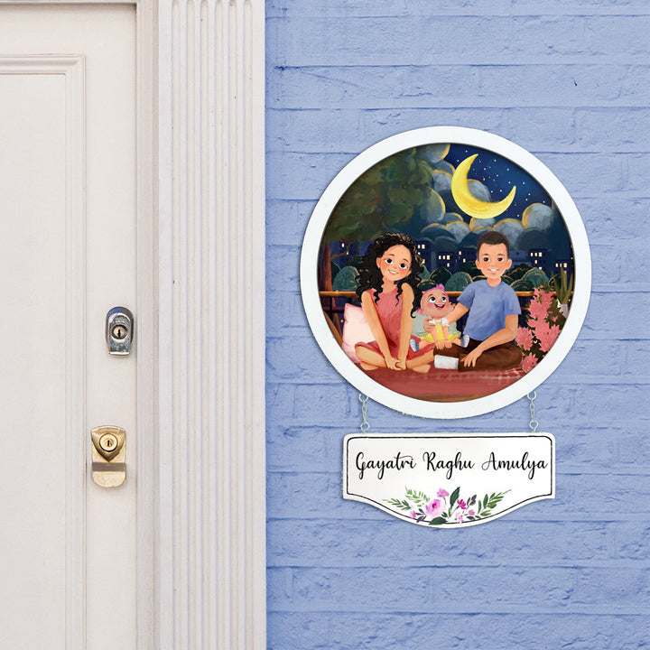 Photo Caricature Hanging Nameplate - Zwende