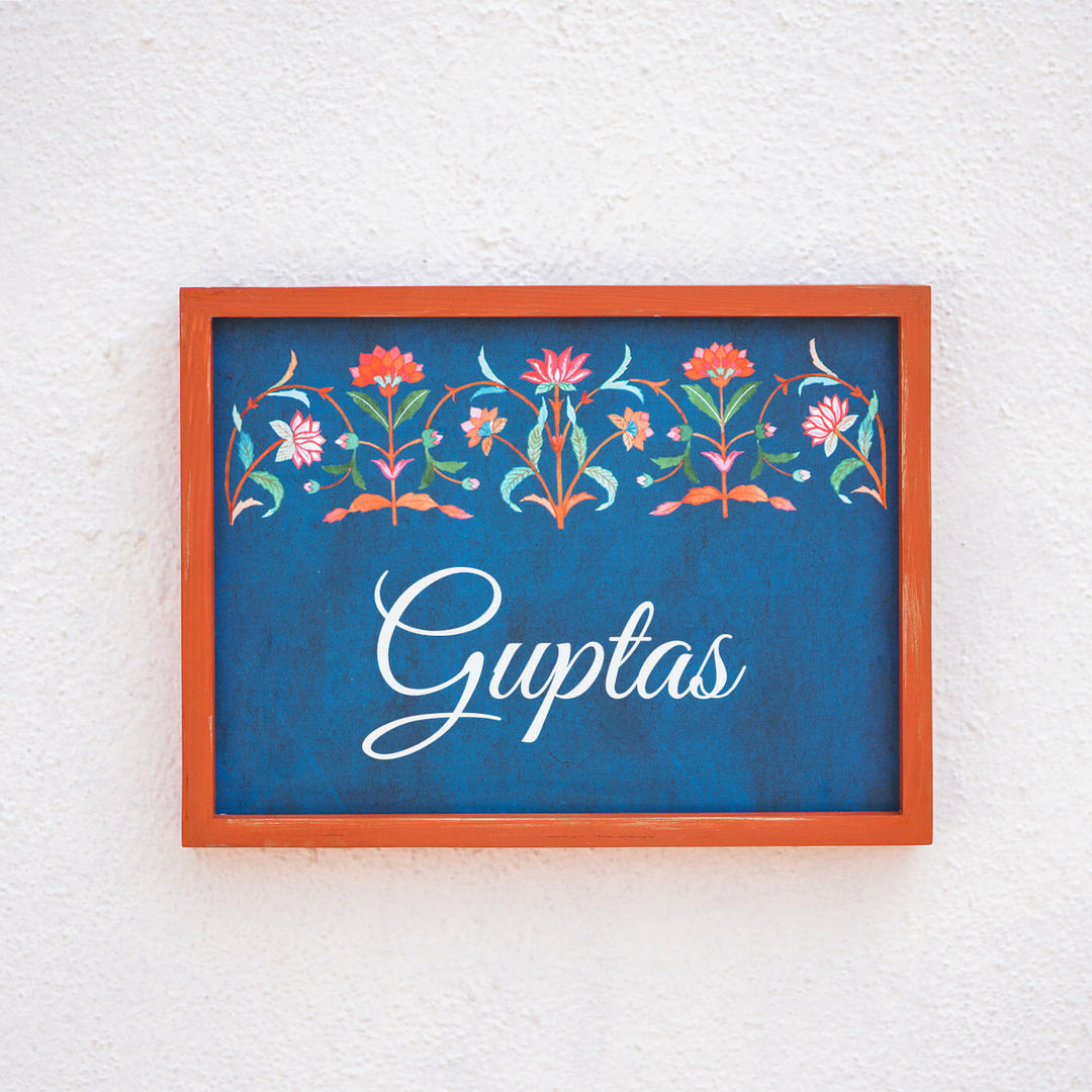 Handcrafted Framed Nameplate