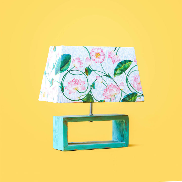 Printed Fabric Rectangle Empire Lamp