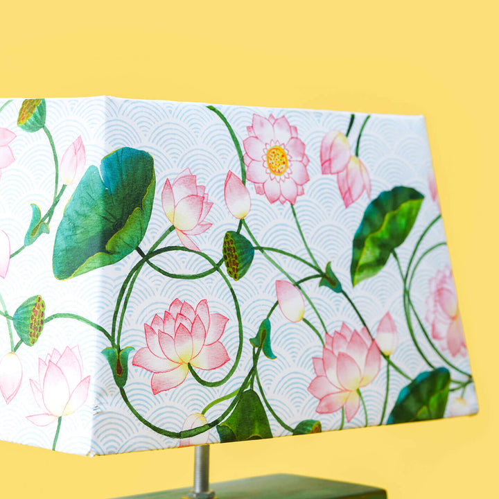 Printed Fabric Rectangle Empire Lamp