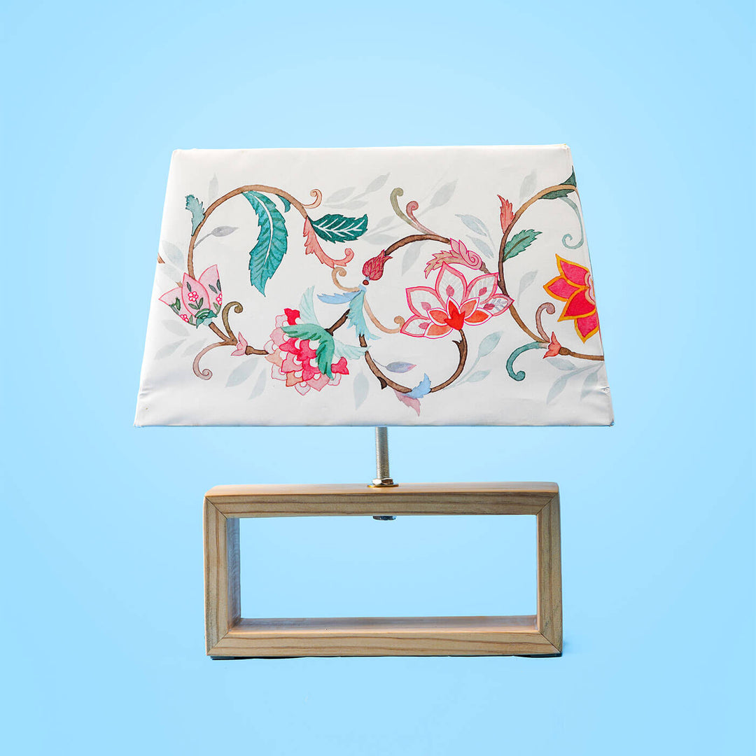 Printed Fabric Rectangle Empire Lamp