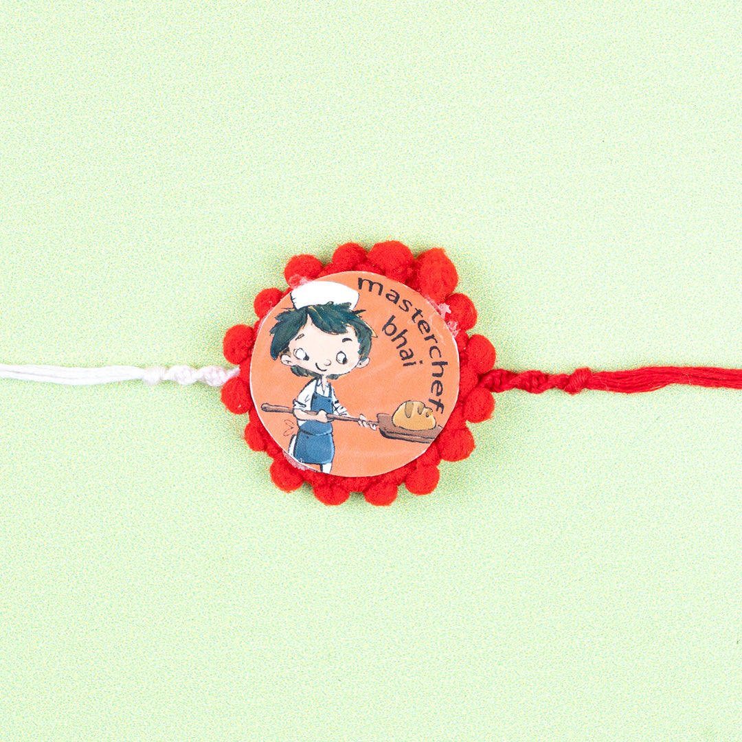 Rakhi Hamper With Fridge Magnet For Bhaiya Bhabhi - Rakhi Close-up (14)