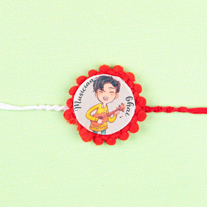 Rakhi Hamper With Fridge Magnet For Bhaiya Bhabhi - Rakhi Close-up (15)