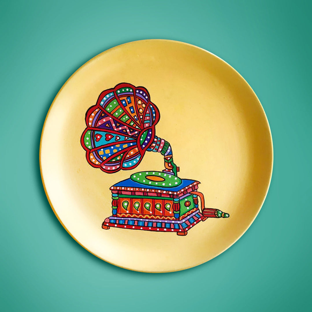 Retro Gramophone Wall Plate