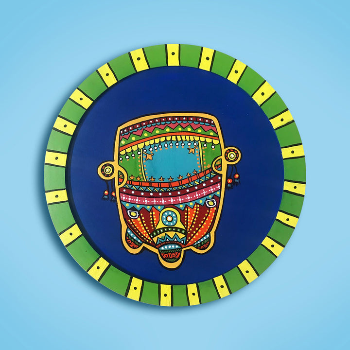 Colourful Retro Auto Wall Plate