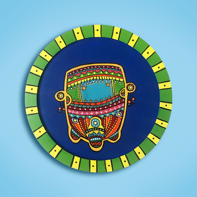 Colourful Retro Auto Wall Plate