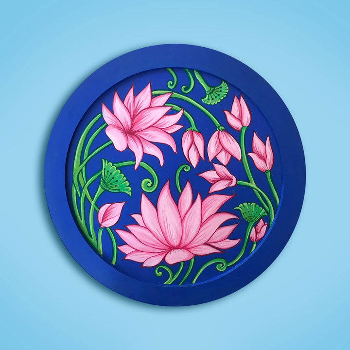 Pichwai Lotus Wall Plate