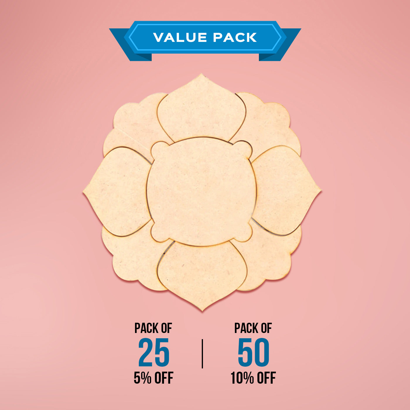 Buy Saver Bundle - Ready to Paint MDF Crown Rangoli Base - TI166 Online ...
