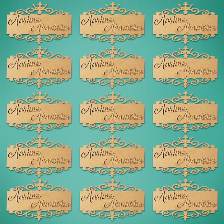 Saver Bundle - Ready to Paint MDF Nameplate - Royale Cutwork