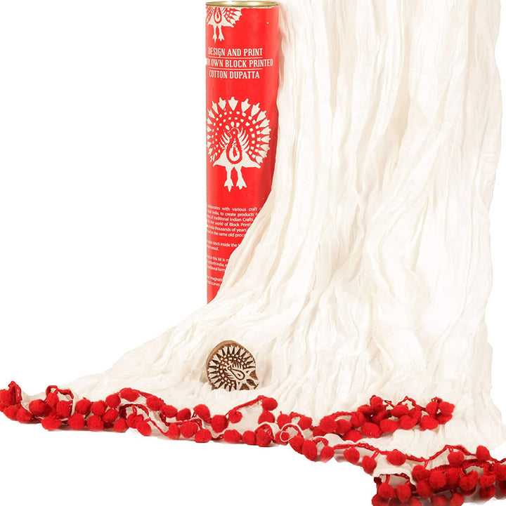 Dupatta Block Print DIY Kit - Zwende