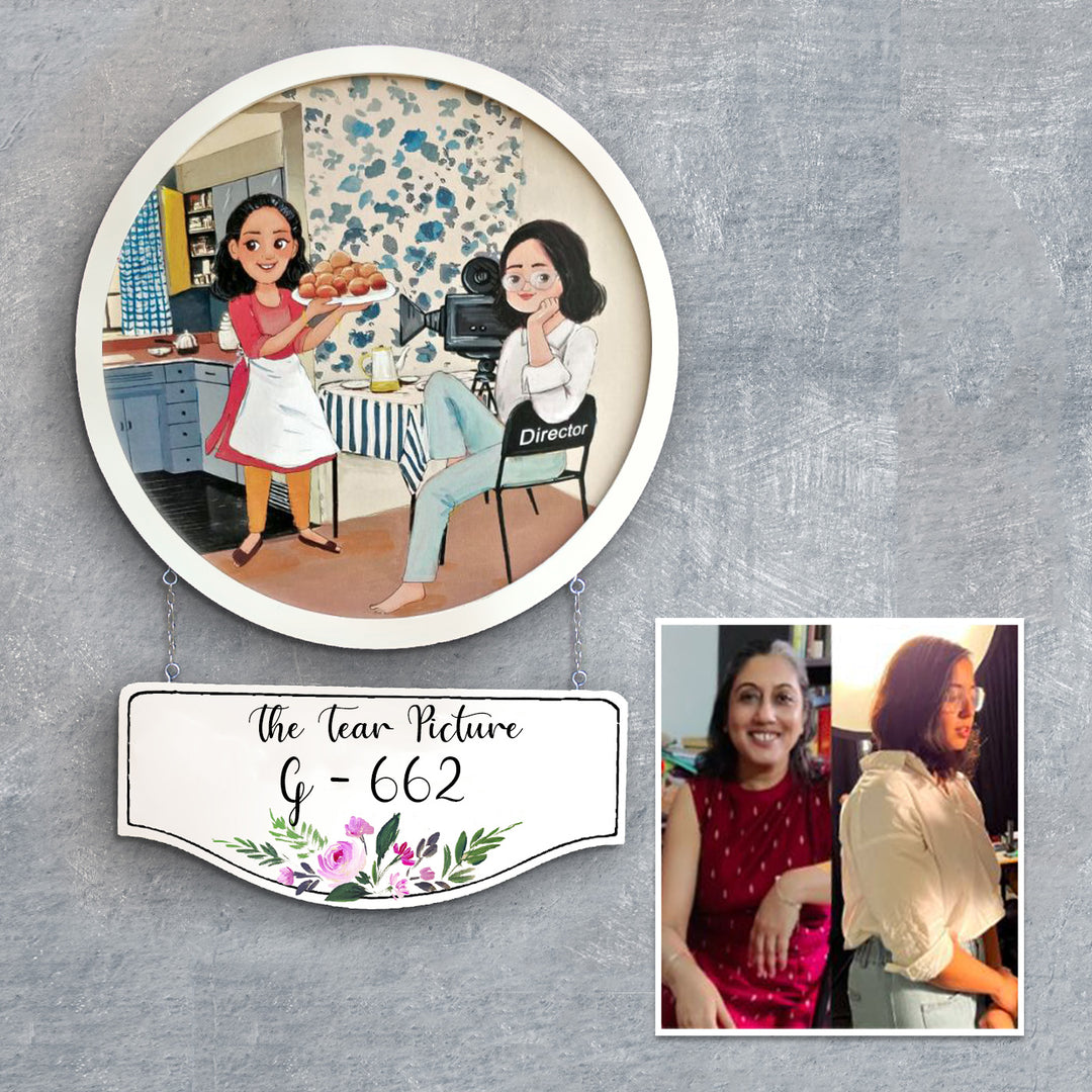 Photo Caricature Hanging Nameplate