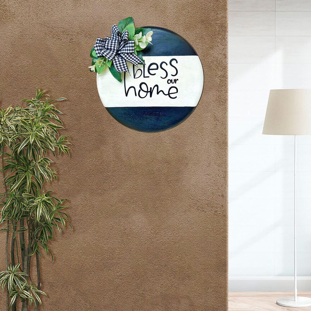 Round Bless Sign Wall Decor