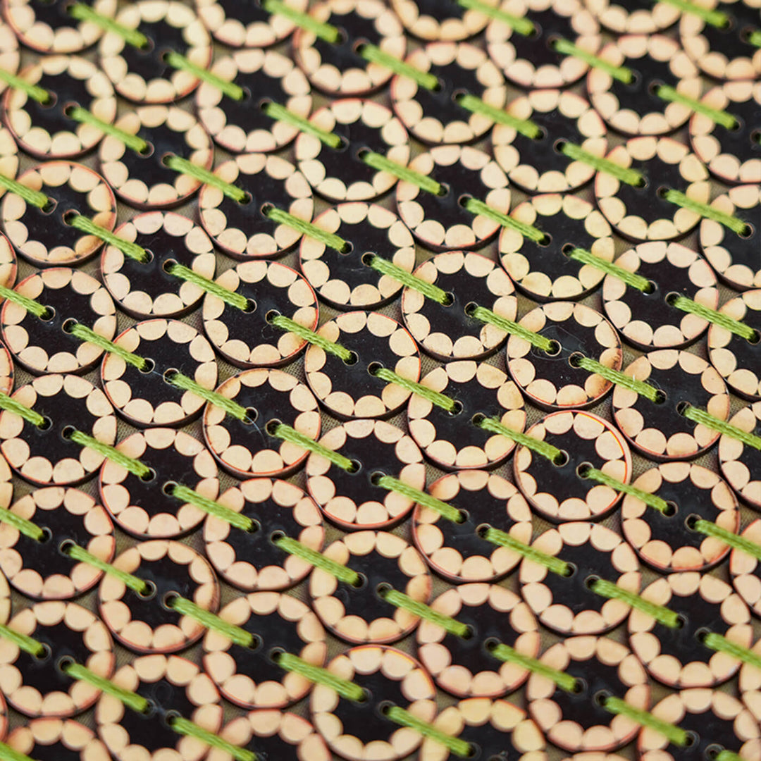 Modern Hexagonal Button Placemat