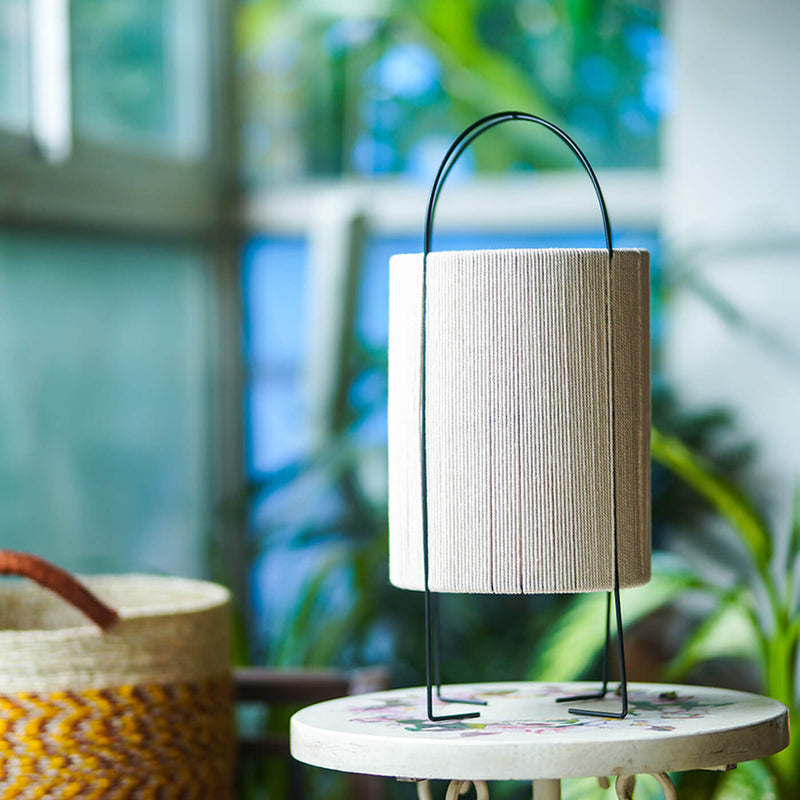 Handmade Cotton Thread Floor Lamp