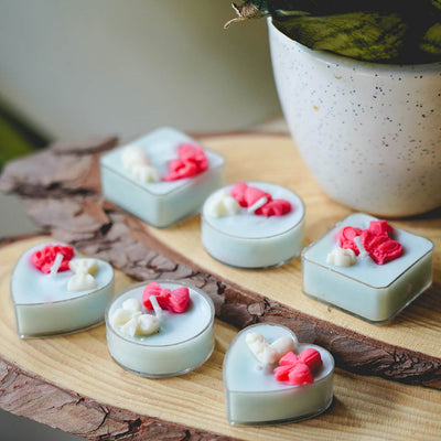 Aroma Set of 6 Mini Tealight Candles - Blue