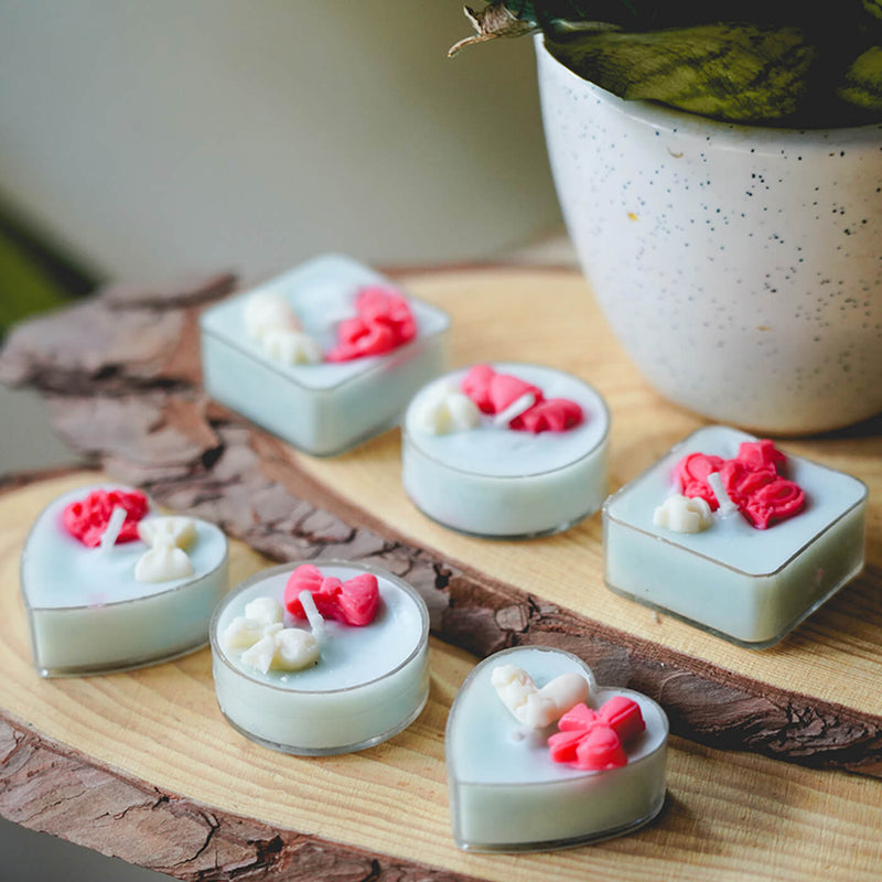 Aroma Set of 6 Mini Tealight Candles - Blue