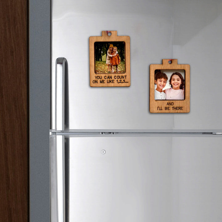 Personalized Polaroid Photo Magnet with 2 photos - Zwende