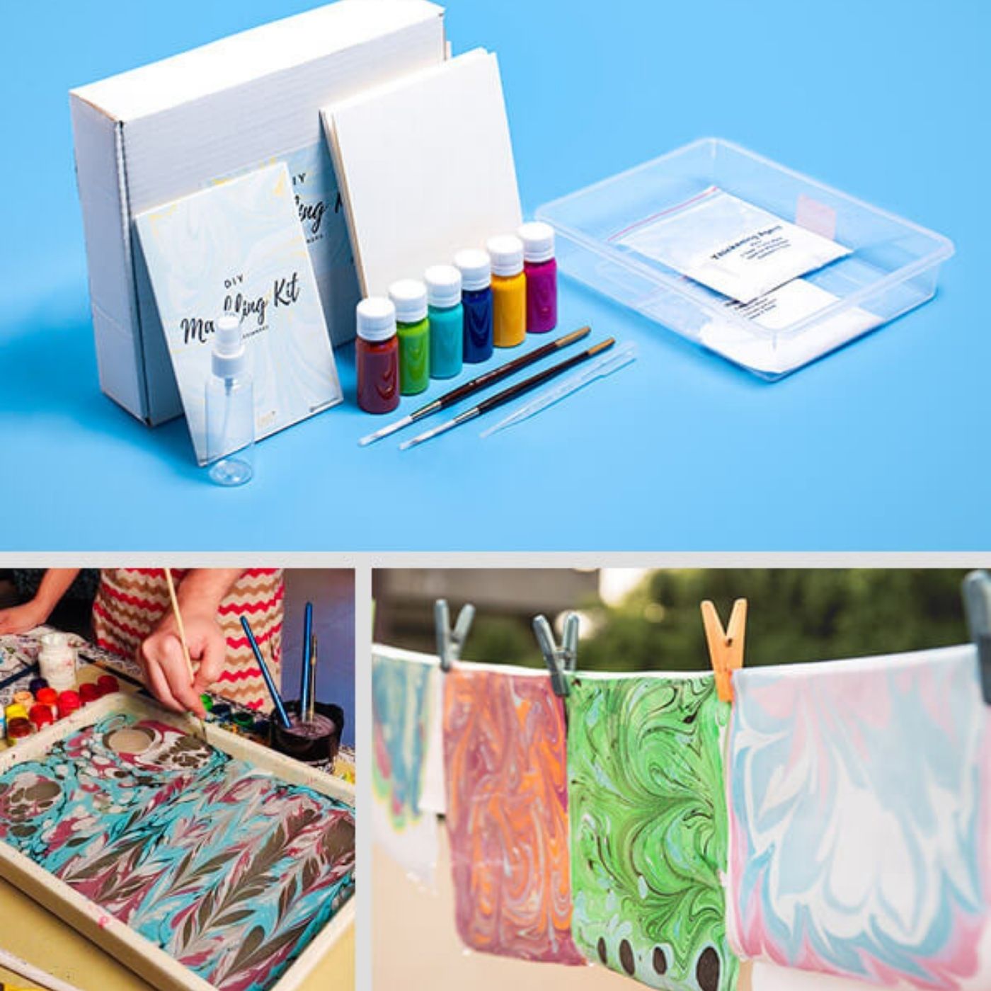 Buy Marbling - All Inclusive DIY Kit Online On Zwende