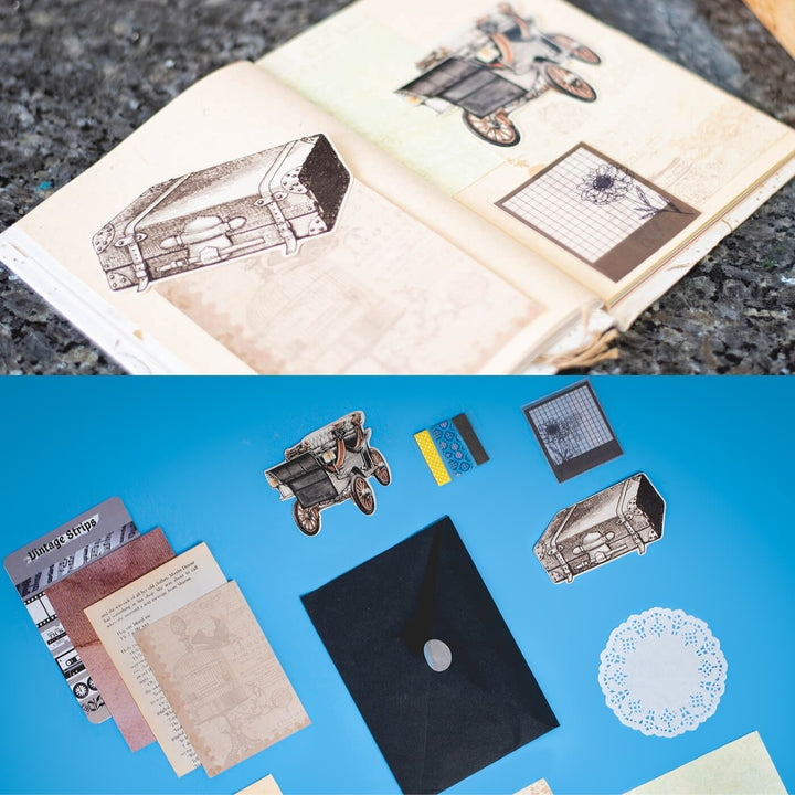 All-inclusive Art Journaling DIY Kit - Vintage - Zwende
