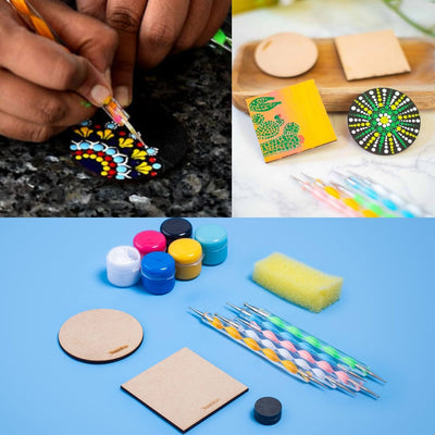 All-Inclusive Dot Art DIY Kit - Set of 2 Fridge Magnets