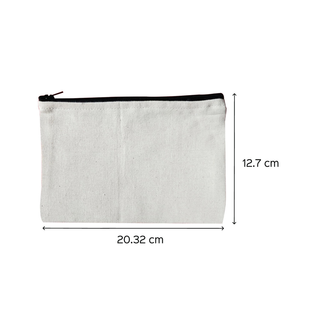 Canvas Travel Pouches Plain (8 x 5 inches)