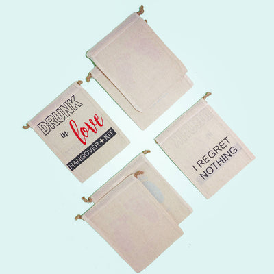 Canvas Pouches (Set of 6) - Drunk in Love