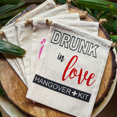 Canvas Pouches (Set of 6) - Drunk in Love