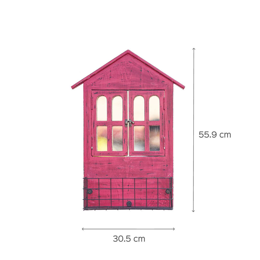 House Shaped Window Mirror
