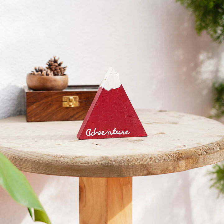 Hand-Painted "Adventure" Wooden Ornament For Christmas Tree Decoration