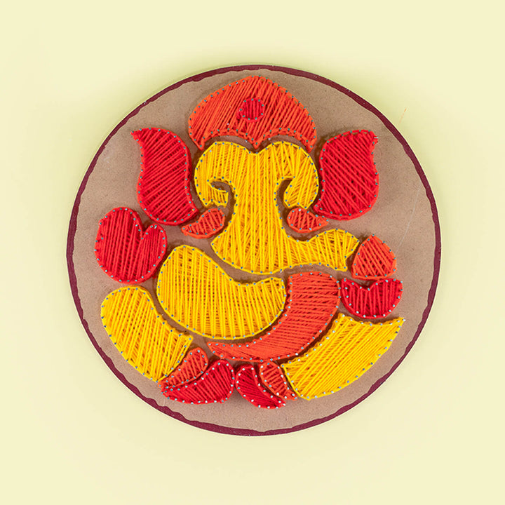 String Art Ganesha Wall Hanging