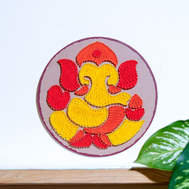 String Art Ganesha Wall Hanging