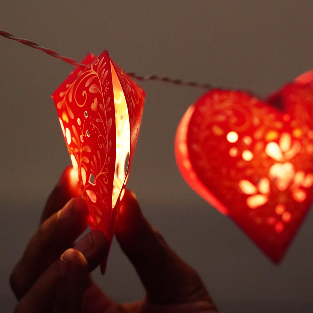 Paper Sweet Hearts DIY Fairy Lights