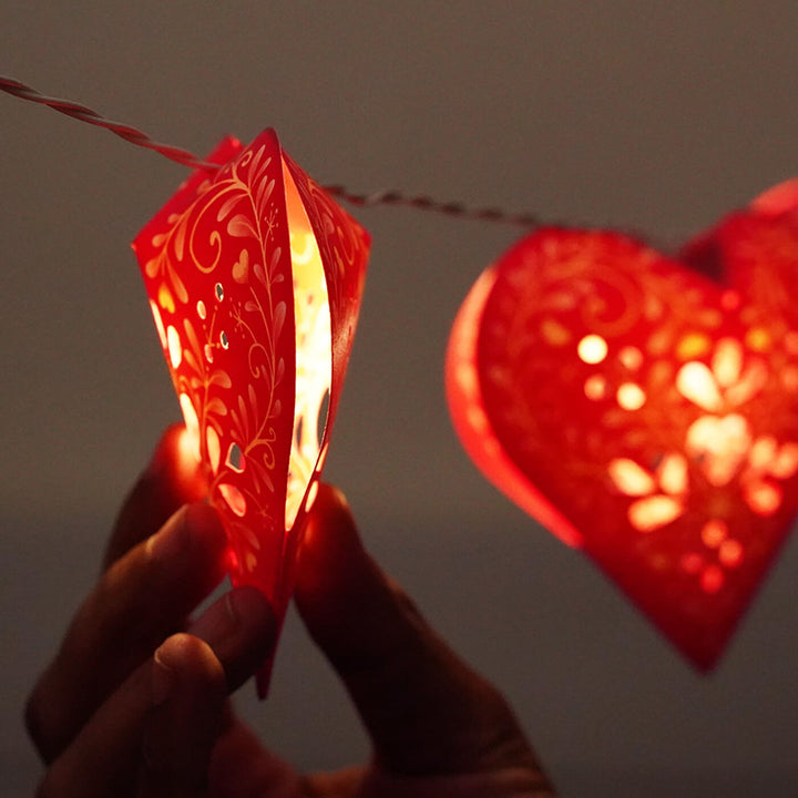 Paper Sweet Hearts DIY Fairy Lights