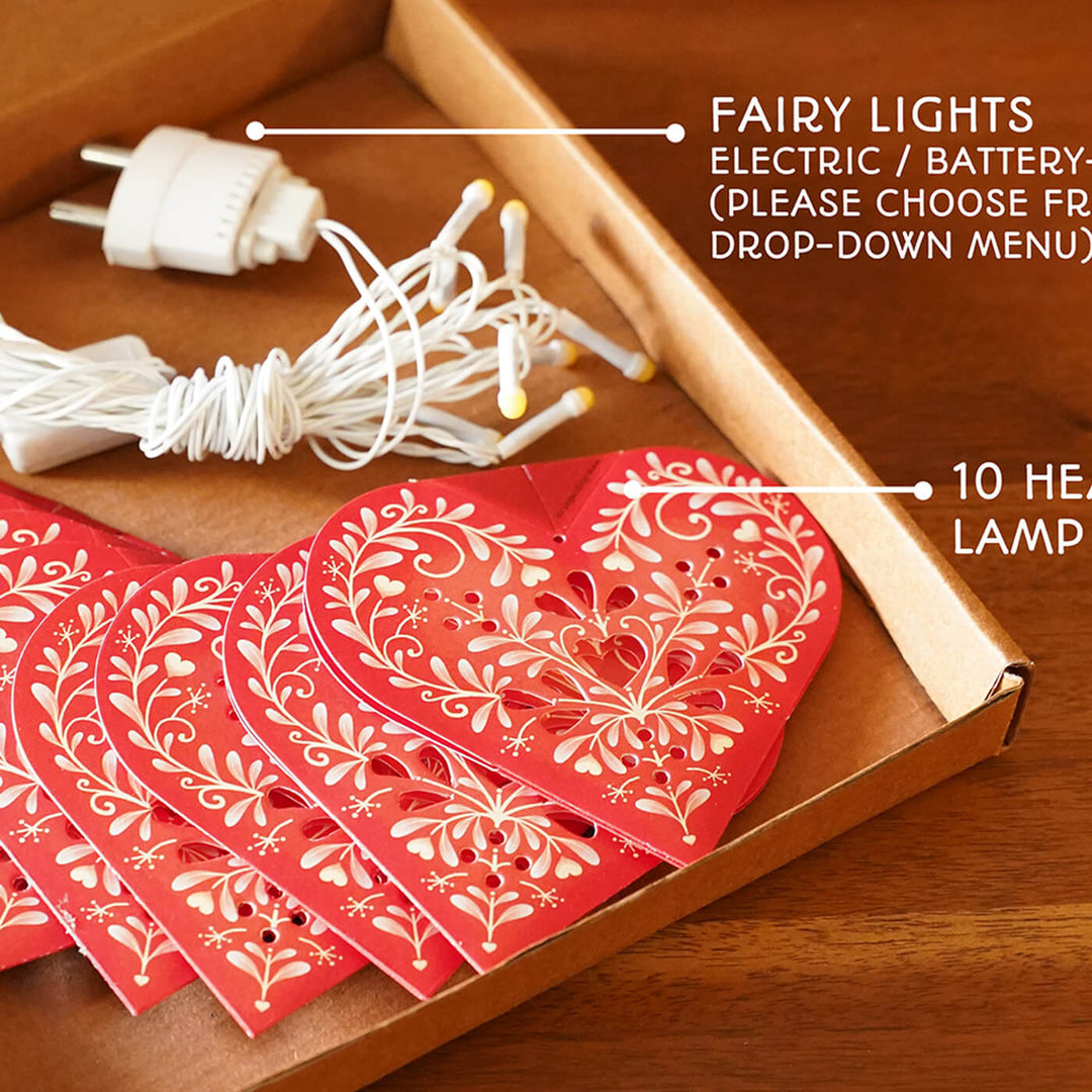 Paper Sweet Hearts DIY Fairy Lights