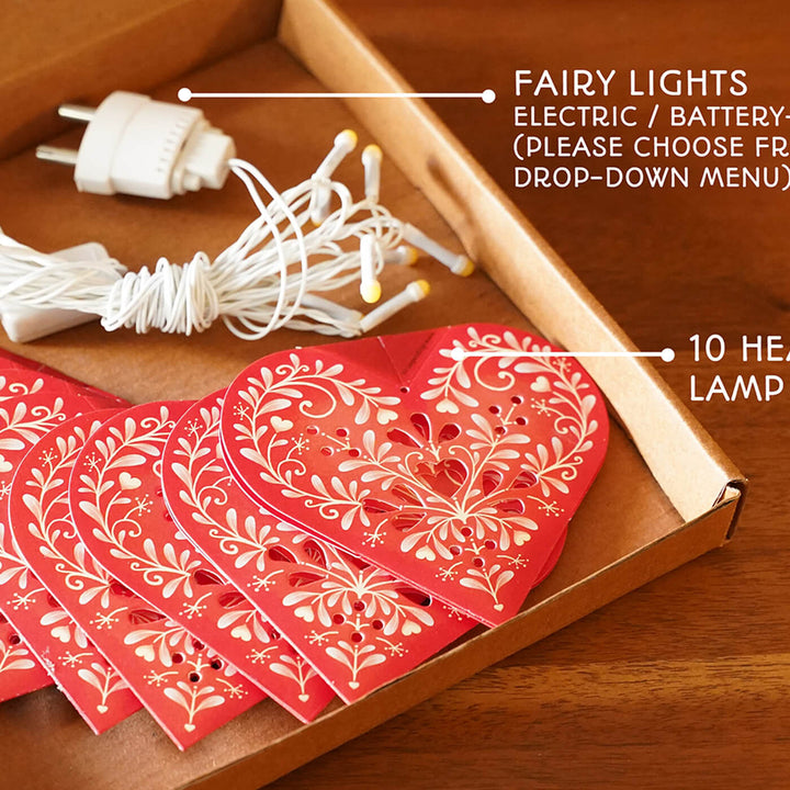 Paper Sweet Hearts DIY Fairy Lights